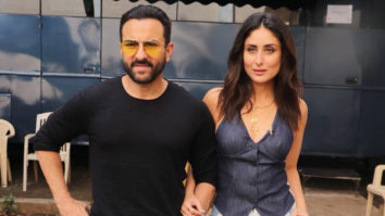 Kareena Kapoor Khan and Saif Ali Khan spotted at Mehboob Studios in Bandra for Ishq 104.8 FM