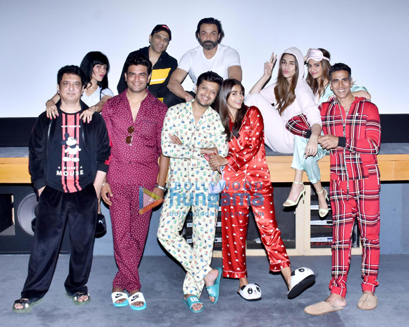 Photos: Cast of Housefull 4 promote the film with a pyjama party Photos: Cast of Housefull 4 promote the film with a pyjama party