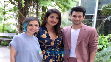 Photos: Priyanka Chopra Jonas, Rohit Saraf and Shonali Bose snapped promoting their film The Sky Is Pink in Delhi
