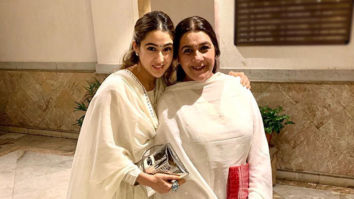 Sara Ali Khan and Amrita Singh look ethereal as they twin in their all-white ethnic outfits for a Diwali bash