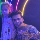 Karan Johar poses adorably with his daughter Roohi and ‘camera shy’ son, Yash