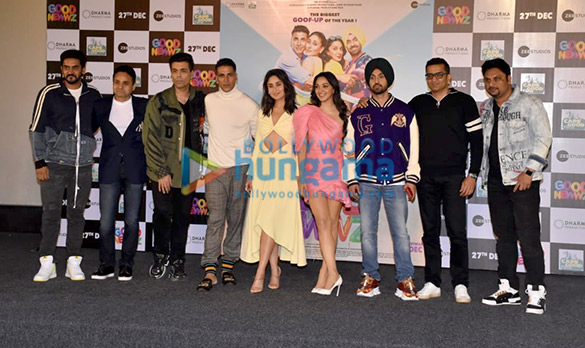 Photos: Akshay Kumar, Kareena Kapoor Khan, Kiara Advani, Diljit Dosanjh and Karan Johar grace the trailer launch of Good Newwz Photos: Akshay Kumar, Kareena Kapoor Khan, Kiara Advani, Diljit Dosanjh and Karan Johar grace the trailer launch of Good Newwz