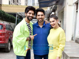 Photos: Shivaleeka Oberoi, Vardhan Puri and Arman Mallik snapped promoting the film Yeh Saali Aashiqui at Lower Parel