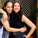REEL AND REAL Parineeti Chopra poses with Saina Nehwal a month before she begins shoot for the biopic