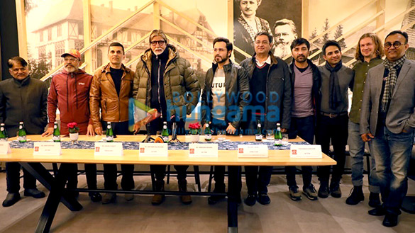 Photos: Amitabh Bachchan and team Chehre snapped at a press conference in Slovakia Photos: Amitabh Bachchan and team Chehre snapped at a press conference in Slovakia
