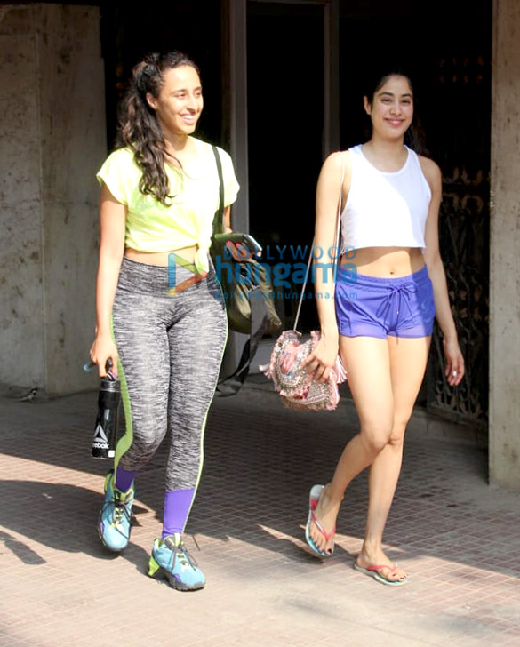 Photos: Janhvi Kapoor and Namrata Purohit spotted at the Pilates gym Photos: Janhvi Kapoor and Namrata Purohit spotted at the Pilates gym