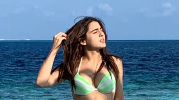 Sara Ali Khan swims into the weekend donning a white and neon green bikini