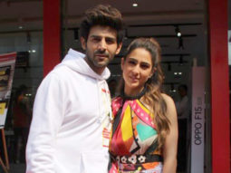 Sara Ali Khan and Kartik Aaryan promote Love Aaj Kal at Reliance Digital in Andheri