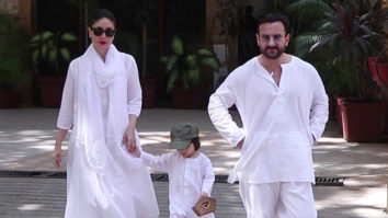 Kareena Kapoor Khan, Taimur Ali Khan and Saif Ali Khan Spotted in Bandra Holi Dress Up