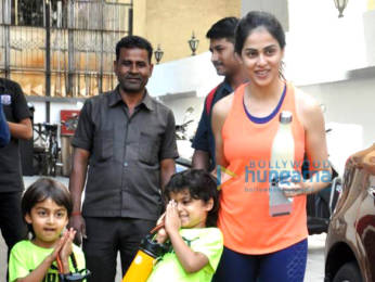 Photos: Riteish Deshmukh, Genelia Dsouza, Malaika Arora and others snapped at the gym