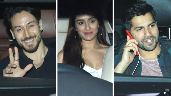 Tiger Shroff, Shraddha Kapoor, Varun Dhawan and others grace the special screening of Baaghi 3 at YRF Studios