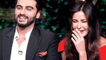 Arjun Kapoor offers Katrina Kaif a slice of mango, but she wants a few