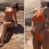 Kylie Jenner soaks in the sun in tiny orange bikini during her vacation at Canyon Point