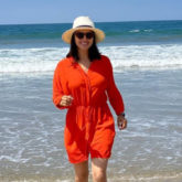 Sunny Leone shares pictures from her day out at the beach with her kids and husband 