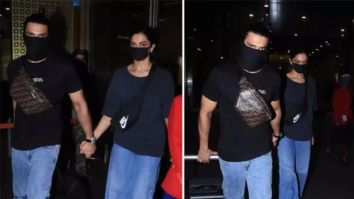 Deepika Padukone and Ranveer Singh match airport looks as they return from Bangalore 