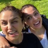 Huma Qureshi and Lara Dutta get goofy on the sets of Bell Bottom; watch