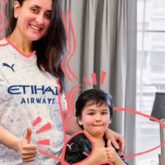 Kareena Kapoor Khan flaunts her baby bump as she poses with Taimur Ali Khan