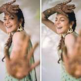Bride-to-be Kajal Aggarwal looks stunning in Anita Dongre ensemble as she shares pictures from her mehendi ceremony