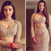 Kajal Aggarwal aesthetically balances a traditional and modern look in a Falguni Shane Peacock outfit for the after party
