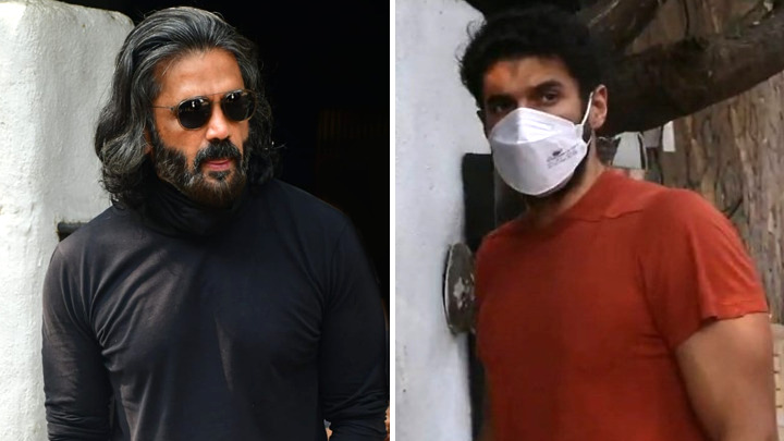 Suniel Shetty and Aditya Roy Kapur snapped at Hakim Aalim’s salon