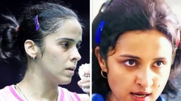 Saina Nehwal reacts to a new still from her biopic; calls Parineeti Chopra her lookalike