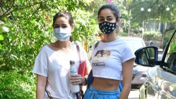 Ananya Panday & Bhavna Panday snapped at a salon in Bandra