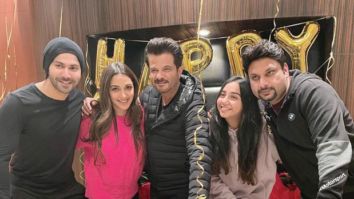 Anil Kapoor celebrates his 64th birthday with Jug Jugg Jeeyo cast Varun Dhawan, Kiara Advani, Prajakta Koli, Raj Mehta
