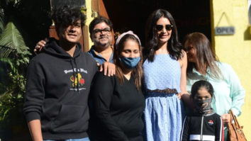 Karishma Tanna along with her family snapped at Juhu for her Birthday celebrations