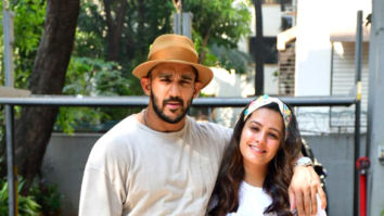 Photos: Anita Hassanandani and husband Rohit Reddy leave for Alibaug