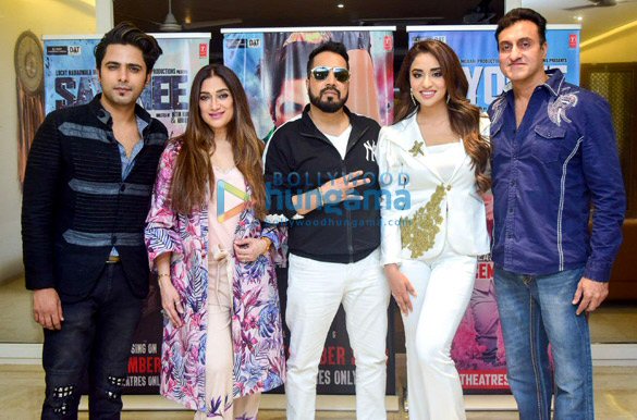 Photos: Celebs snapped at the song launch of film Sayonee at Sunny Super Sound in Juhu Photos: Celebs snapped at the song launch of film Sayonee at Sunny Super Sound in Juhu