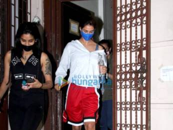Photos: Disha Patani spotted Shankar Mahadevan's dubbing studio in Bandra