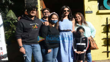 Photos: Karishma Tanna and family snapped at Chin Chin Chu restaurant in Juhu