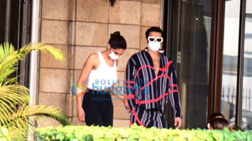 Photos: Ranveer Singh and Deepika Padukone snapped at Taj Palace, Colaba