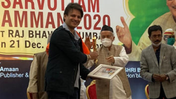 Vivek Oberoi receives Sarvottam Samman from the Governor of Maharashtra for his performance in PM Narendra Modi