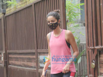 Photos: Ananya Panday spotted after yoga class in Bandra