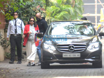 Photos: David Dhawan and family leave for Varun Dhawan's wedding in Alibaug