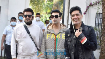 Photos: Karan Johar, Manish Malhotra, Shashank Khaitan spotted leaving Varun Dhawan’s wedding venue