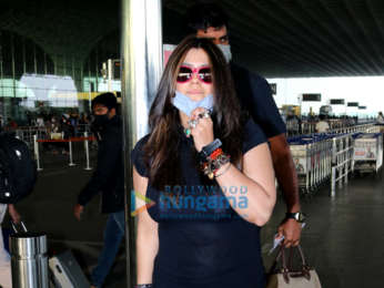 Photos: Pooja Hegde, Ekta Kapoor and Nikhil Bhambri snapped at the airport