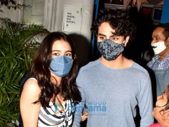 Photos: Sara Ali Khan, Ibrahim Ali Khan snapped at Olive Bar in Khar