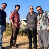 EXCLUSIVE: Arjun Kapoor and Saif Ali Khan pose on the sets of Bhoot Police in Jaisalmer