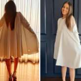 Genelia D’souza is a vision in white as he tries to beat the Monday blues