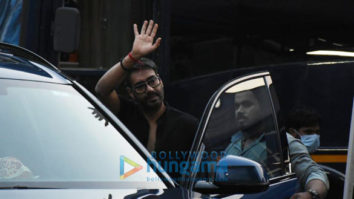 Photos: Ajay Devgn and MS Dhoni snapped at Film City in Goregaon