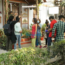On The Sets Of The Movie Suswagatam Khushamadeed