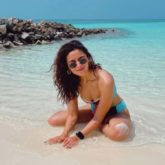 Alia Bhatt is an absolute stunner as she poses in a multi-coloured bikini in Maldives