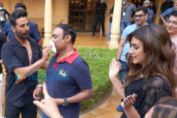 On The Sets of the movie Bachchan Pandey