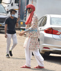 On the sets of the movie Bhool Bhulaiyaa 2