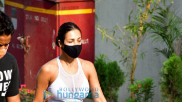 Photos: Malaika Arora and Mandira Bedi spotted during their morning walk