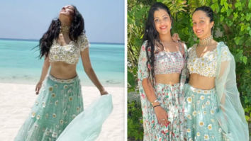 Shraddha Kapoor raises the oomph factor in blue custom-made embroidered lehenga for cousin Priyank Sharma’s haldi festivities