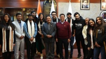 Team Bhediya meets the Chief Minister of Arunachal Pradesh ahead of their film schedule in the state