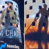 Ram Charan’s popular movie looks displayed at New York’s Times Square on his birthday
